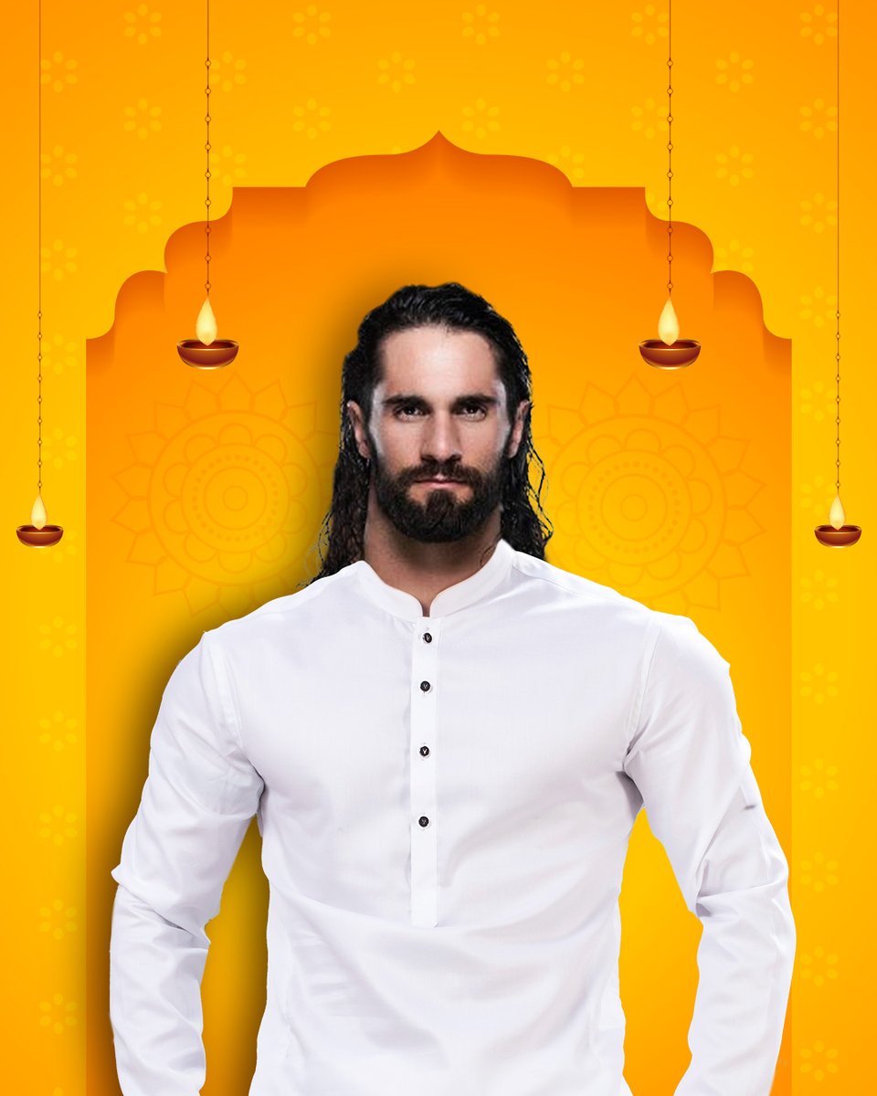WWEIndia's tweet photo. Hey @WWERollins, can we just say… you would look great with some #Indian drip! #Diwali https://t.co/8A2BIhmjT6