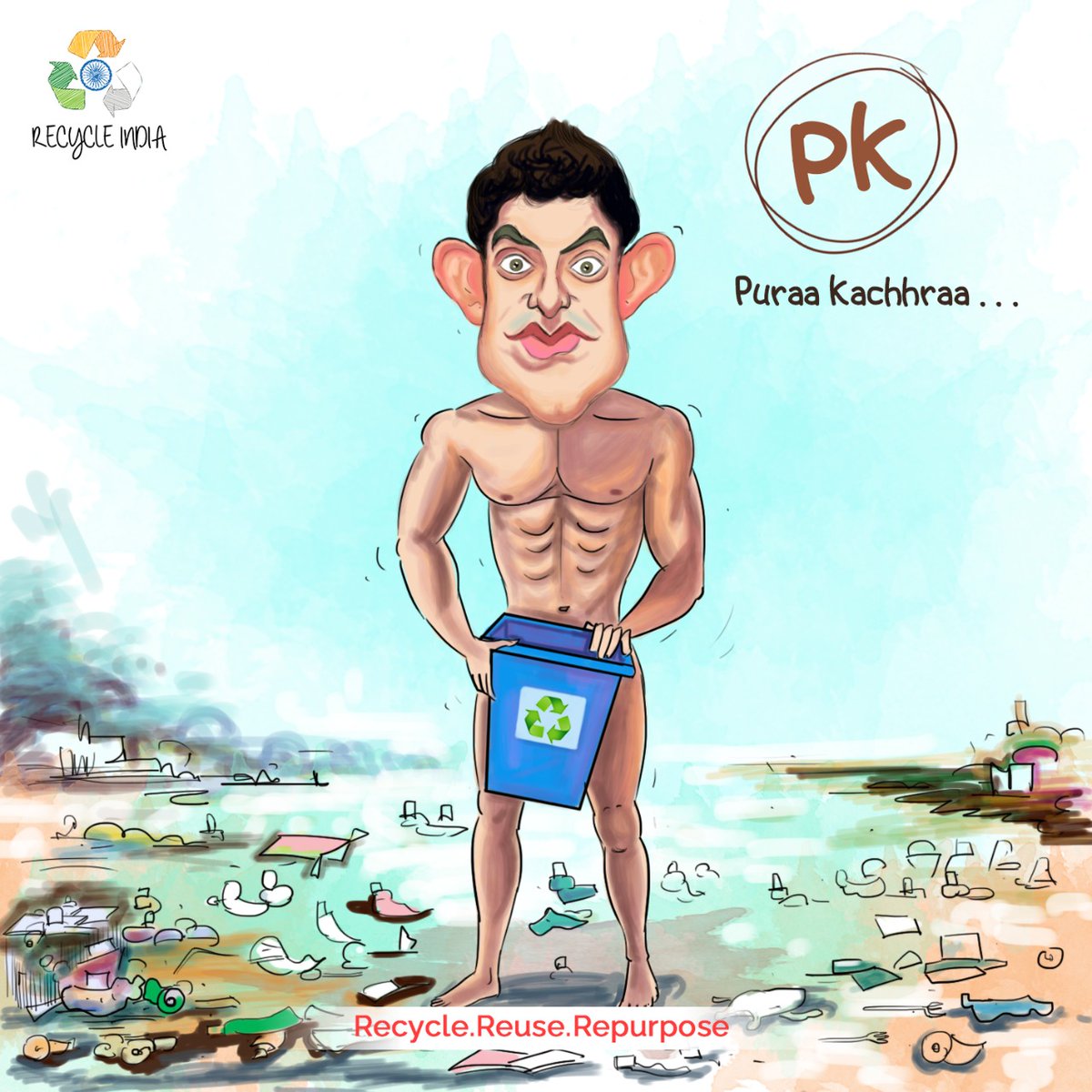 recycleindia's tweet photo. PK karo saaf! 🧹🧹🧹
.
.
.
.
.
PK bole toh 😡 Plastic Ka Kachra re! 😡

#recycling #recycleplastic #swachhbharat https://t.co/DHZWp4eHUN