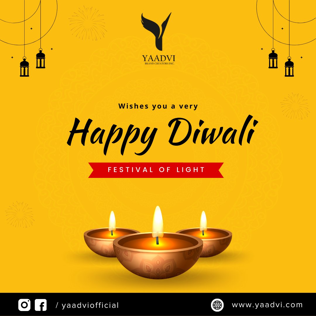 yaadviofficial's tweet photo. Let's celebrate the most beautiful festival of the year. 🎍🎇

#HappyDiwali #Yaadvi #website #branding #mobileapp #digitalmarketing https://t.co/msGqMtHmr8