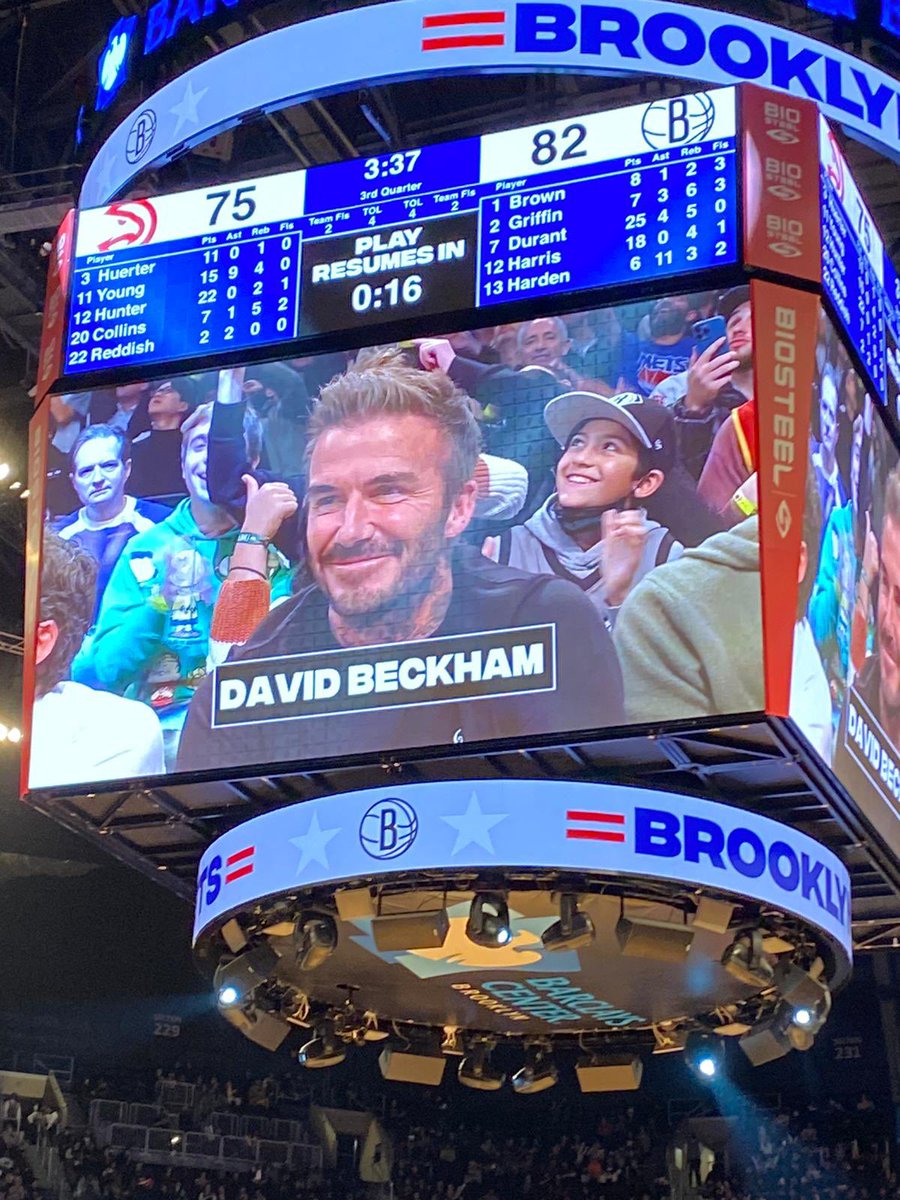 kelly_sweetgirl's tweet photo. My first nba game with #davidbeckham #NetsVsHawks #wrongfocus Good game Nets!! https://t.co/pDS80VUq4J