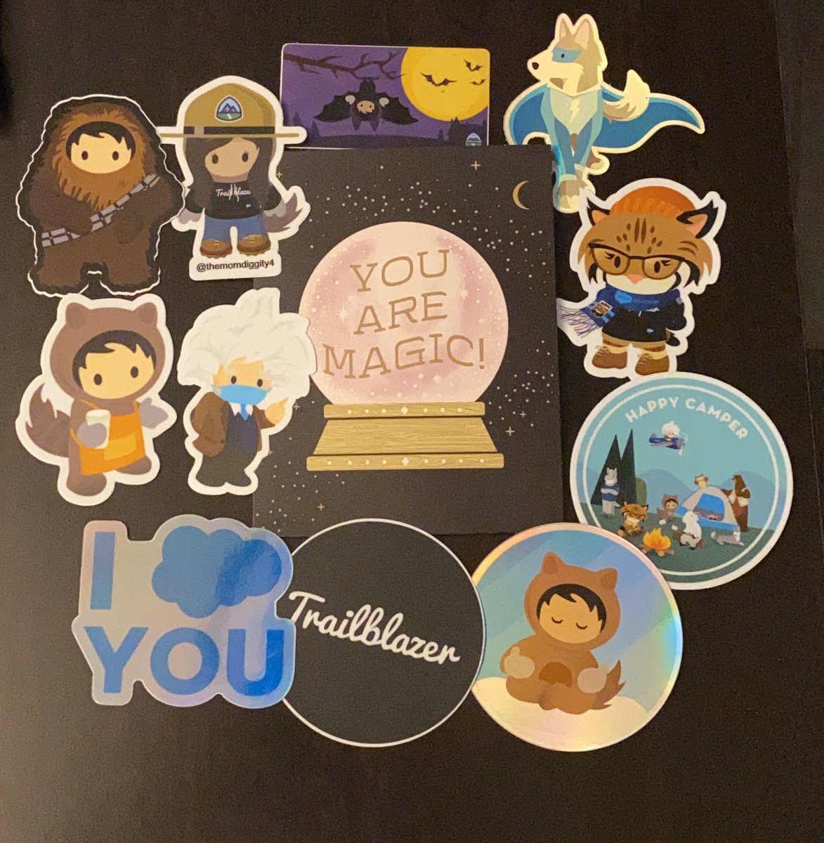 mehansen82's tweet image. I think YOU might be magic @themomdiggity4! Love the jokes and the stickers you sent as part of #SpookyS4 of @SMStickerSwap Thank you so much for brightening my day and feeding my habit 😂 I ☁️ YOU too!!