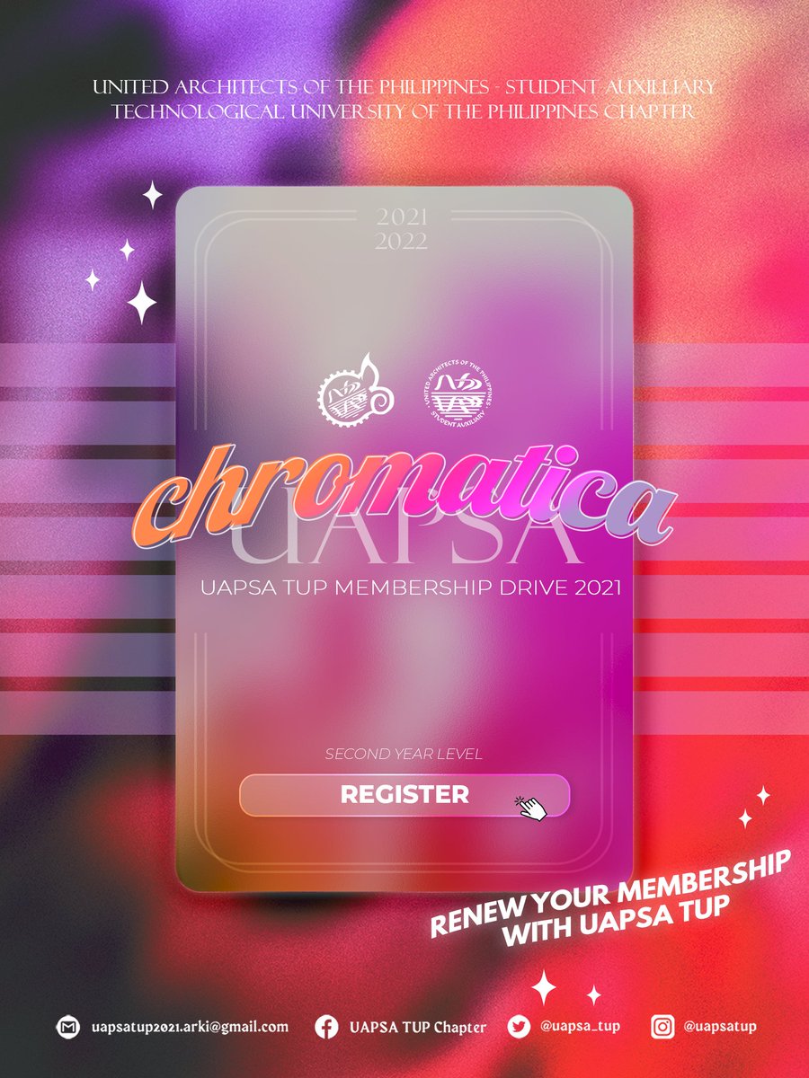 uapsa_tup's tweet photo. Membership drive continues today! The registration is now OPEN for our π¦πππ’π‘π π¬πππ₯ πππ©ππ!
Here is the link to register:
https://t.co/PZTUqB1sJN
π½π§ππππ©. πΎπ€π‘π€π§ππͺπ‘. ππ€πͺ.
#RenderwithUAPSA
#HUEapsa
#UAPSATUP2122 https://t.co/PhjgcCcNAk