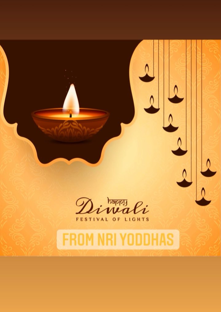 NRIYoddhas's tweet photo. Happy diwali to everyone from NRI yoddhas. Let’s create a better and beautiful future. https://t.co/hALUyGc4FG