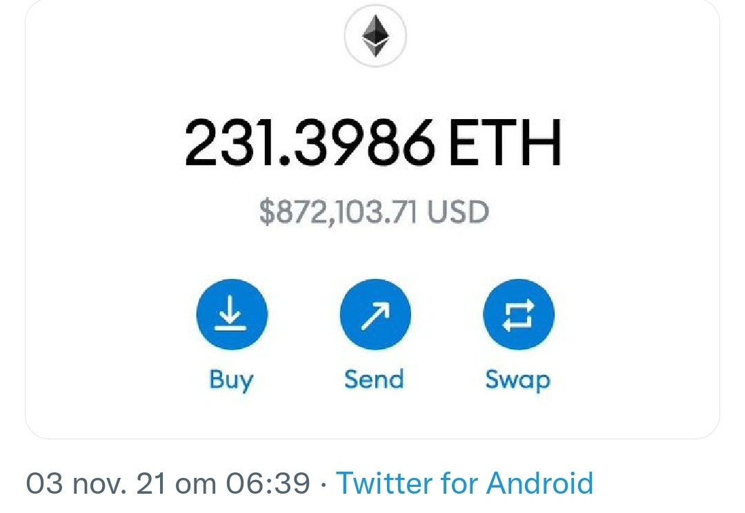 I will giveaway 2 #etherium to a Lucky winner who retweets and follows me 😘😘😘
Dont worry guys I got enough 🤪🤪🤪🤪🤪🏆🏆🏆