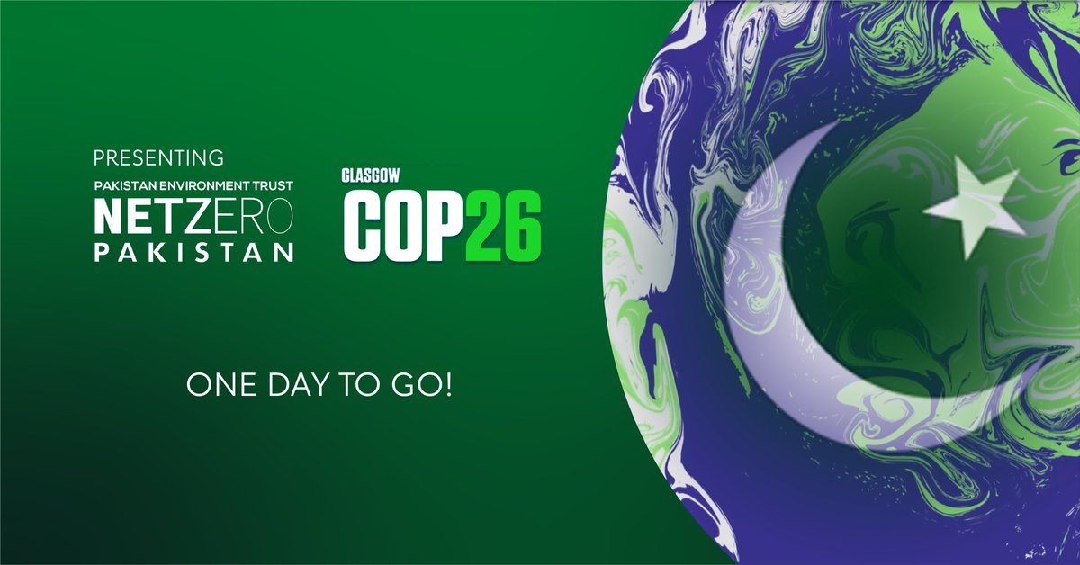 Just a few hours left till we showcase the #Top26atCOP26! Join us as our panelists breakdown the economic impacts of #decarbonization  in emerging economies at @COP26. 
Date: Nov 4th, 10:00 - 11:00 UK (15:00 - 16:00 Pak)
Register here: bit.ly/3BDbwqY