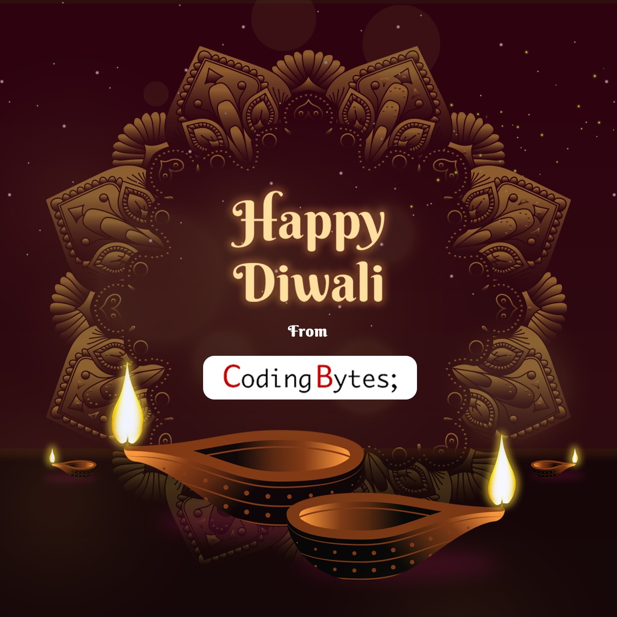 coding_bytes's tweet photo. Happy and Prosperous Diwali to all from Coding Bytes. 
🪔🪔🪔

#diwali #diwali2021 #india #festival #diwaligifts #happydiwali #diwalidecorations #diwalidecor #diwalivibes #instagram #photography #festiveseason #indianfestival #diya #celebration #deepavali #codingbytes https://t.co/Nqtmfboymc