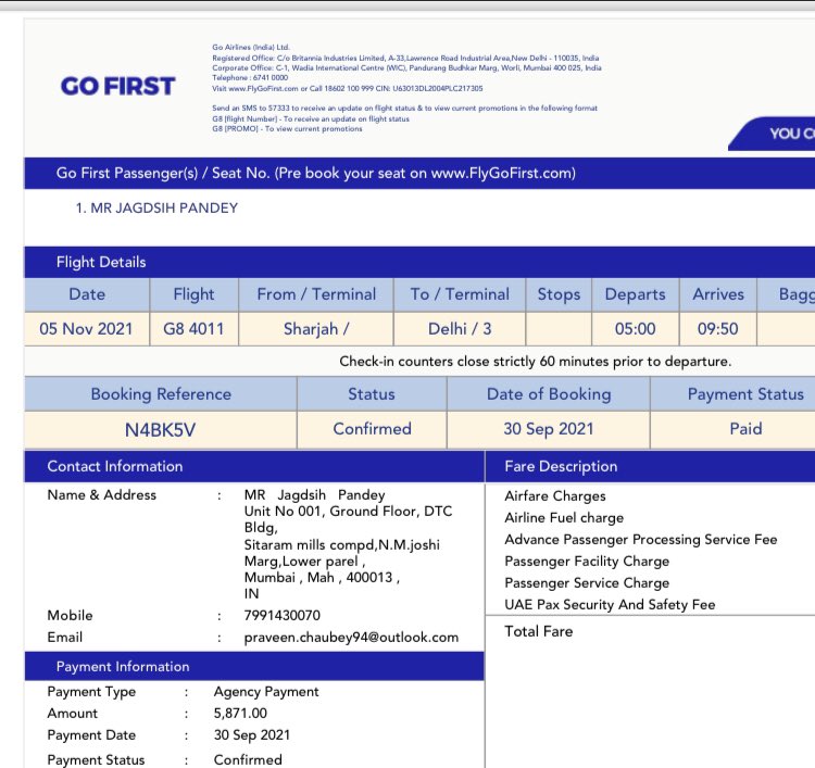 BrahminInDNorth's tweet photo. I had an email also long Back didn’t heard anything and the flight is in less than 20 hours time. Please help to resend the ticket with updated name https://t.co/1W2RyCcrDb
