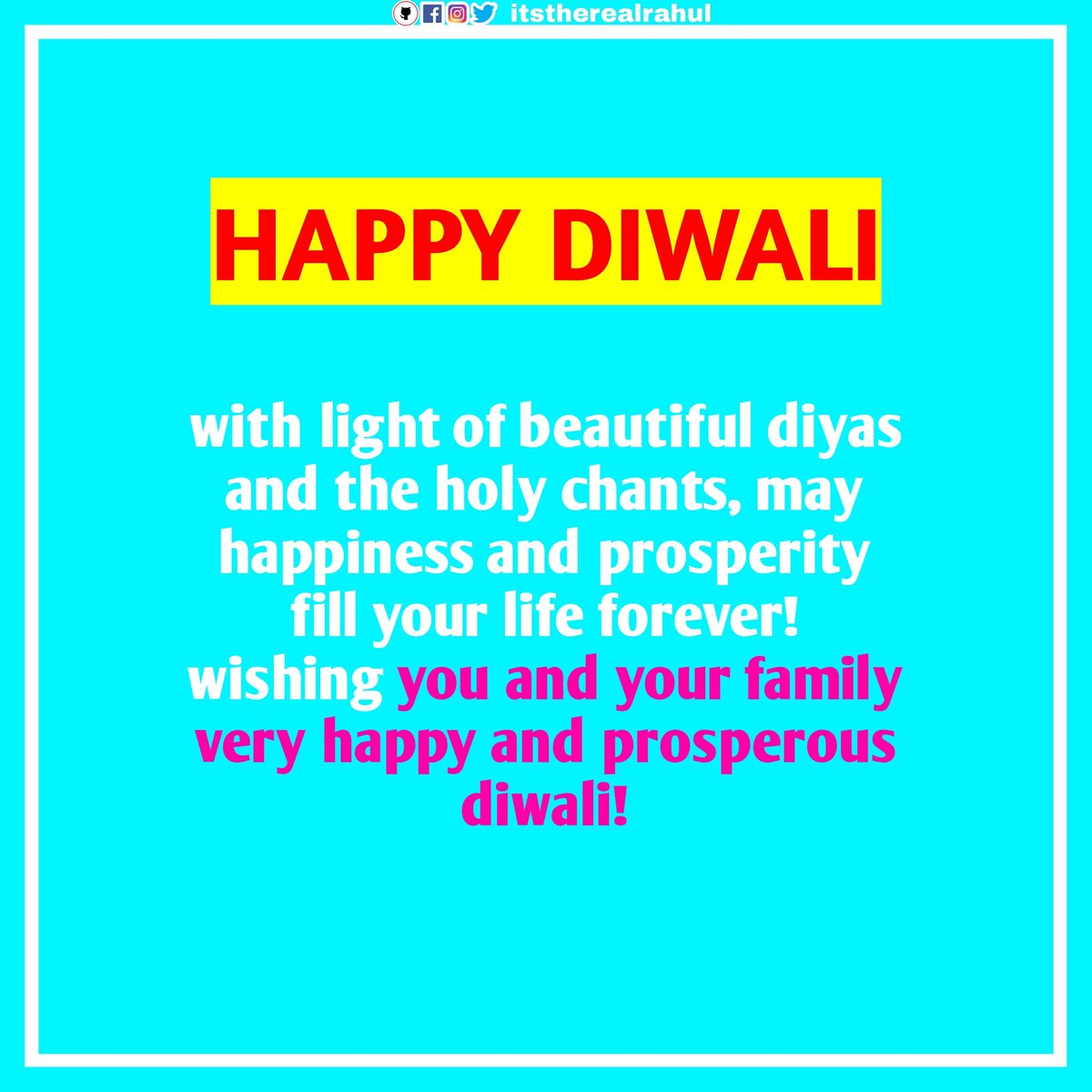 itstherealrahul's tweet photo. #happydiwali2021 https://t.co/6vH45gN6hL