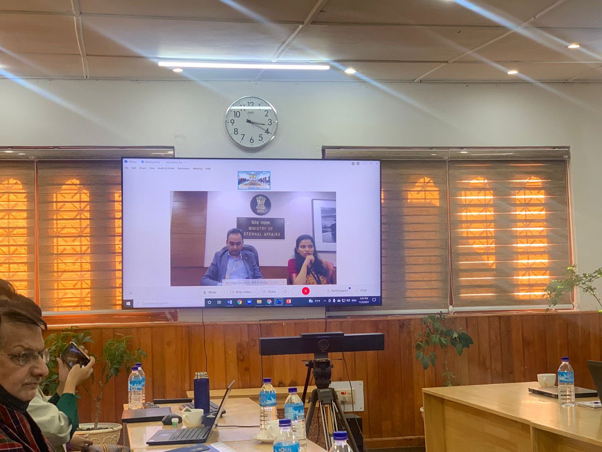 Indiainbhutan's tweet image. The Bhutan - India Bilateral Projects Monitoring Committee (PMC) held its first meeting of the 12th Five Year Plan. Discussions were held to oversee smooth implementation of 82 major development projects in #Bhutan.

#DevelopmentPartners 

@MEAIndia @PMBhutan @FMBhutan @WIONews