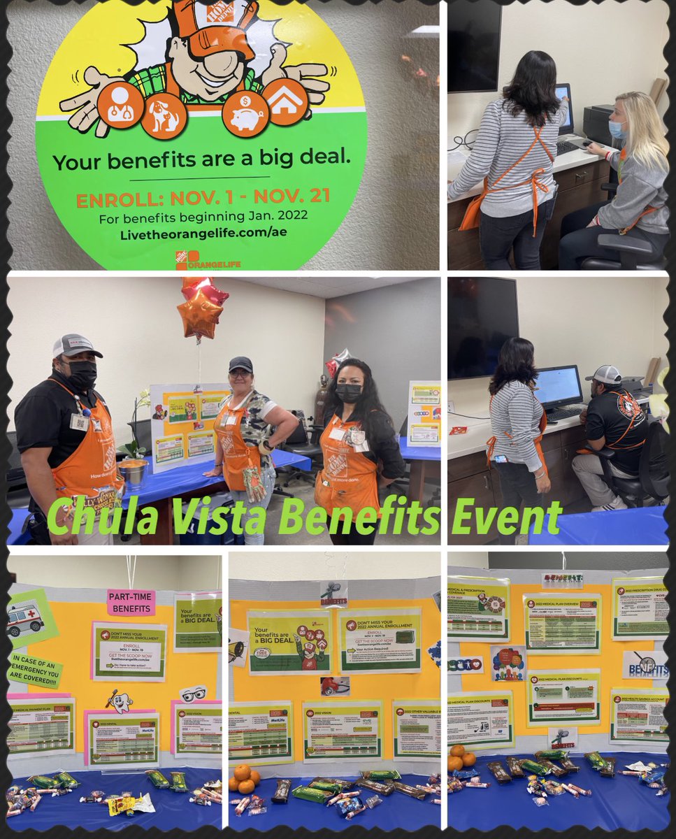 Home Depot 0658 Lets take care of you and your family. Benefits are a Big Deal!  Enrollment 2022 started Nov 1st through 21. Thanks Valerie &amp; Lisa