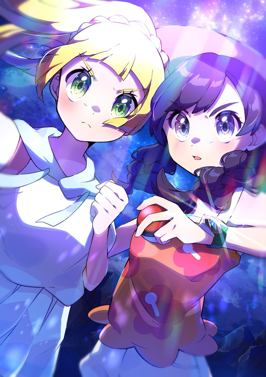 AlolanBeauties's tweet photo. Though time is forever changing, it is as constant as the dance of the Sun and the Moon.

☀️Pokemon Champion Selene
🌕Aether President Lillie

Respected in one world, reduced and used in another.

Writer Tag: #MollitLuna
💙+🔁? https://t.co/g1jzfDytYE