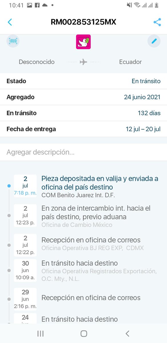 Pabli025's tweet photo. @CorreosdeMexico @karlapinak Más de 3 mese  no sale  de hay https://t.co/rh6zMVQNOJ