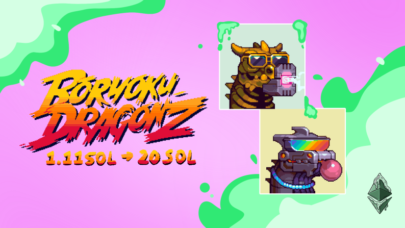 MintedNFTs's tweet photo. What a night... Over $200k Potential Profit secured from our members with a lowkey stealth release 🍃

Project: Boryoku Dragonz
Mint Price: 1.11 SOL -> 20+ SOL

We kicked a few inactive users today, who's trying to join? Retweet this tweet! 🐲 https://t.co/03kMUOFm9B