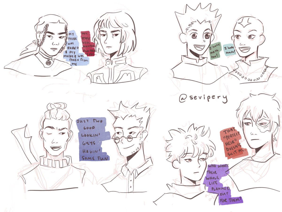lizzo_alt's tweet photo. a mashup of #hxh characters and #atla characters, just for fun https://t.co/EHxyzZXsbc