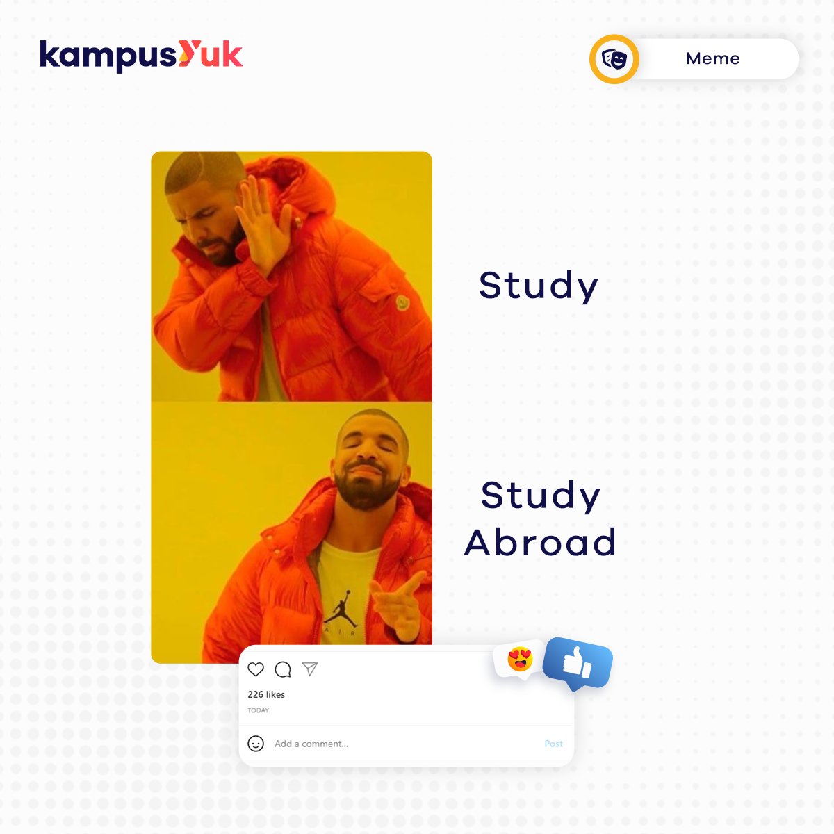 kampus_yuk's tweet photo. Buat apa study doang, kalau bisa study abroad! Selain kuliah kamu juga bisa mempelajari budaya sambil jalan - jalan di negara impian kamu. Yuk tunggu apa lagi, daftarkan diri kamu sekarang! Click link di bio ya.
#kampusyuk #study #studyabroad #kuliahluarnegeri #daftarkampusyuk https://t.co/xs3NJ5d2R1