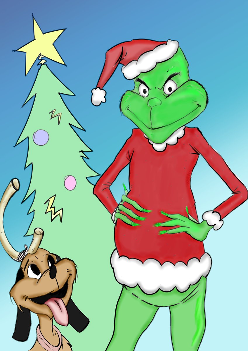 Countdown to Christmas 52 days left! Dr. Seuss' The Grinch. If you have kids that want to color feel free to print out the B&amp;W I would love to see some young artists work!