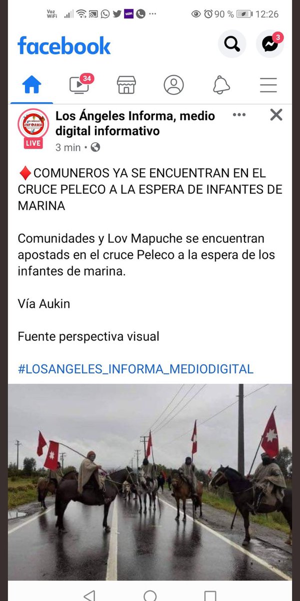 TERE_LAprofe73's tweet photo. VIRALIZAR ESTE POSTEO QUE DEJA EN EVIDENCIA QUE LOS COMUNEROS ESTABAN ESPERANDO A LOS INFANTES DE MARINA , ESTO FUE A LAS 12 :20 APROX . PREPARADOS PARA EMBOSCARLOS ....ESTO ES UNA PRUEBA DEL PLAN TERRORISTA #EmboscadaTerroristaFallida @Armada_Chile RT !! https://t.co/Ub3F22jemq