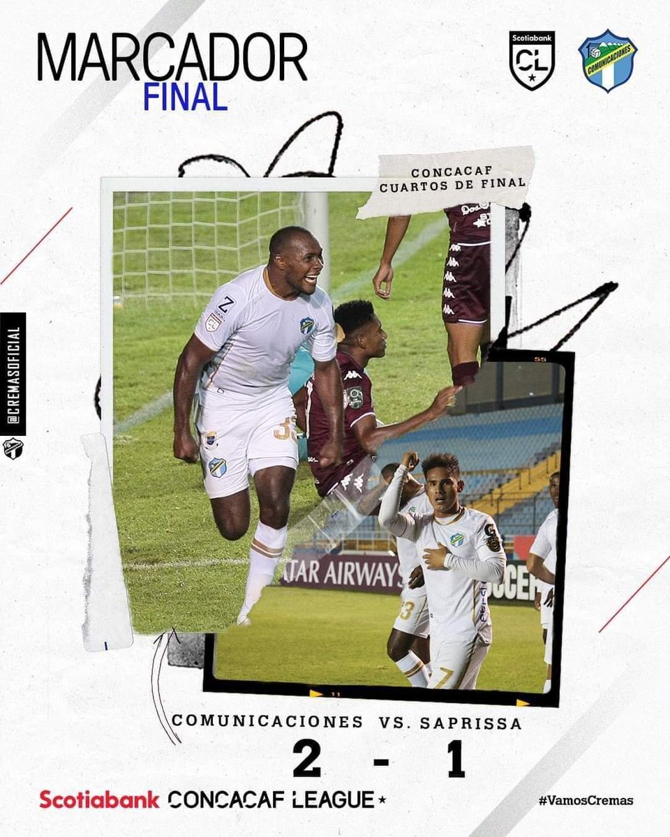 guateplusgt's tweet photo. #CONCACAF  |  Comunicaciones está en semifinales de la Scotiabank Concacaf League, al derrotar al equipo de Saprissa 2-1, en el estadio Doroteo Guamuch Flores. https://t.co/53MC1BW0BW