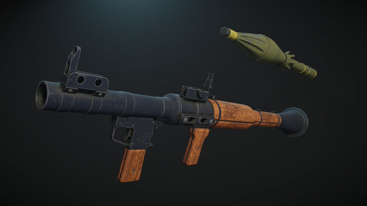 HazzardGamework's tweet photo. The iconic RPG-7!

Sculpting/Modeling/Baking/Rendering in Blender, texturing in Substance Painter.

#3dart #rpg #Blender3d https://t.co/wRlBWVZBWe