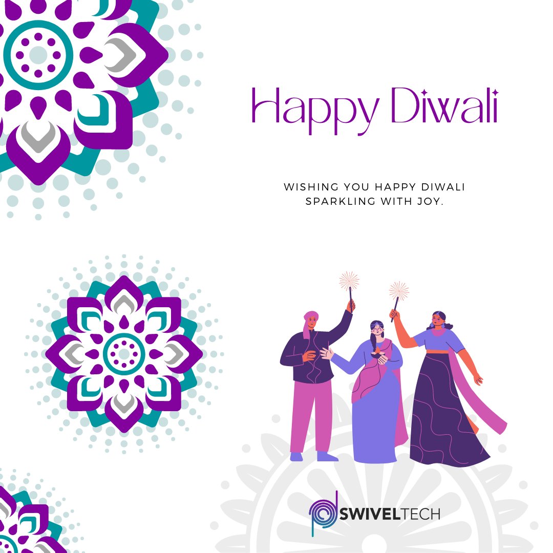 TechSwivel's tweet image. A very Happy Diwali to you all! 🪔

From all of us at Swivel. 

#HappyDiwali #Diwali2021 #SwivelTech