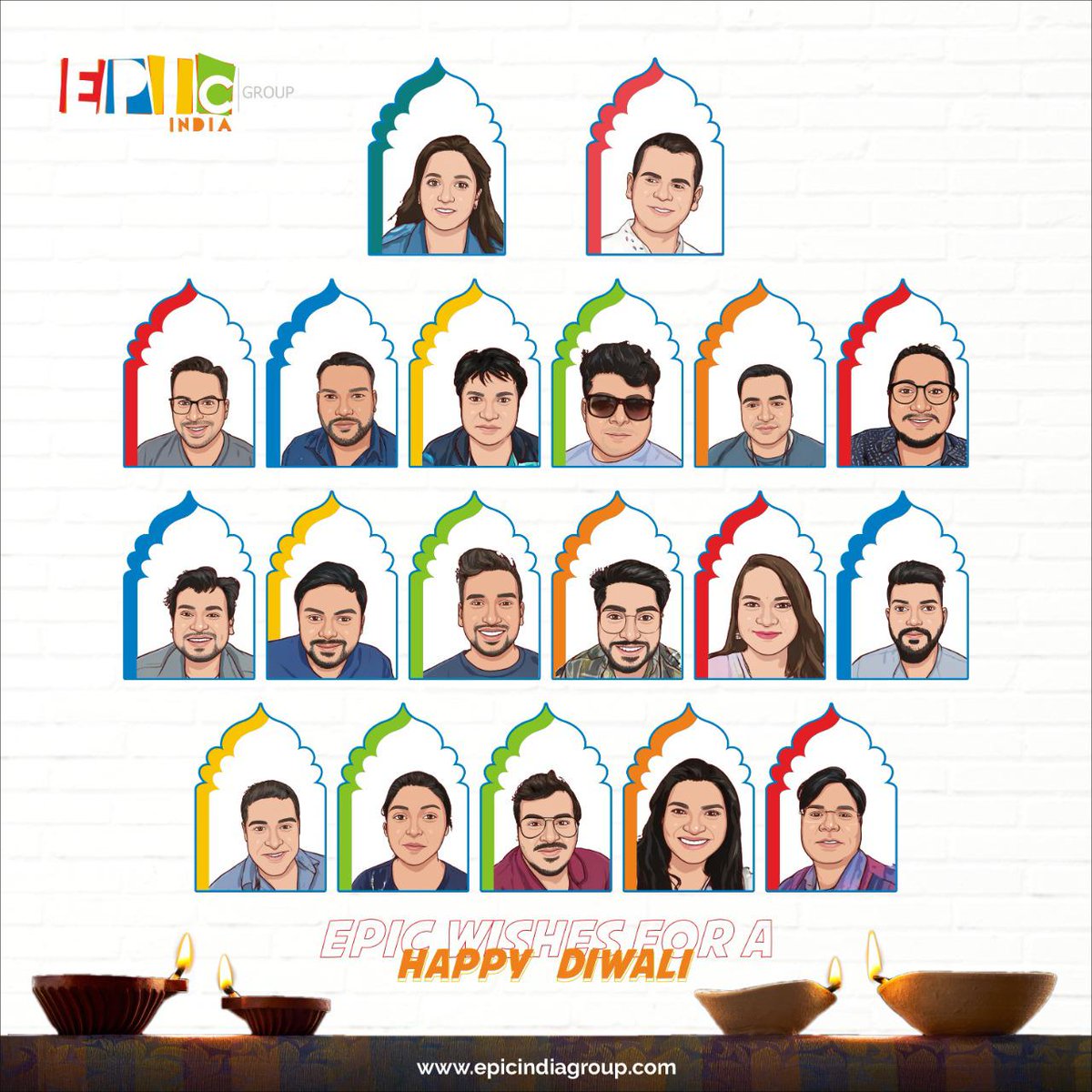 EpicCampGlobal's tweet photo. This Diwali, Epic India Group celebrates the bond that binds us together.
May the festival of lights be as bright as our smiles.
Wishing you all a very Happy and prosperous Diwali.
#epified #Diwali2021 #HappyDiwali #epicindia #epicindiagroup #digitalmarketing #agencylife https://t.co/suc2lA6jyX