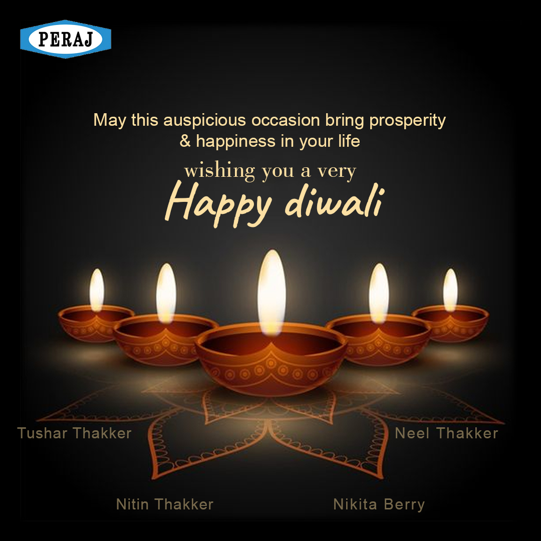 PerajB's tweet photo. Wishing the goodness of this festive season dwells within you and stays throughout the year. Team Peraj wishes you a very Happy Diwali!

#peraj #india #Diwali #Diwali2021 #festivaloflights #diwalispecial #festivals #lights #trending #delhi #diwalilights #diwalivibes https://t.co/Tjls0ql0sP