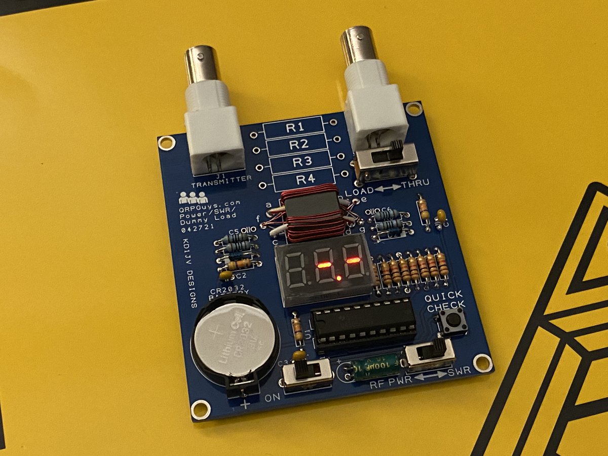 AD6DM's tweet photo. This is as far as I can get. Now awaiting 4 200Ω 3W resistors to finish the dummy load piece. #DIY #SWRMeter #hamradio https://t.co/6dFHYKq4rR