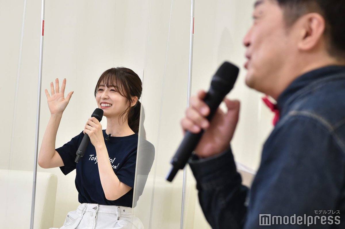 modelpress's tweet photo. 【「ねる、取材行ってきます～TOKYO アイドルタイムズ～」放送中📺💖】

モデルプレスではTIF2021当日の長濱ねるに独占密着✨

チェアマンとしての奮闘ぶり＆“長濱記者”突撃取材の様子も激写📷！

🔻密着記事＆インタビューをチェック
https://t.co/EShX1DMxXL https://t.co/uuNzPUavbm