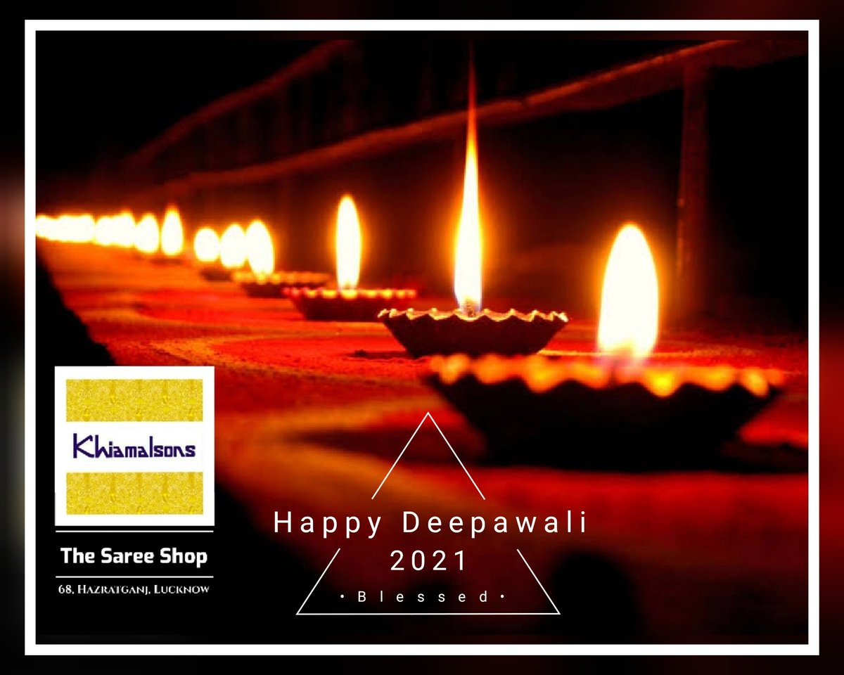 khiamals's tweet photo. Happy Deepawali! 💥 
Be Blessed! 🙏🏻✨ 

#Diwali #HappyDiwali #ShubhDeepawali #Deepawali #Hazratganj #Lucknow #UttarPradesh #India #FestiveSeason #Khiamals #Khiamalsons #SareeShop #दिवाली https://t.co/3Pmn9OvckH