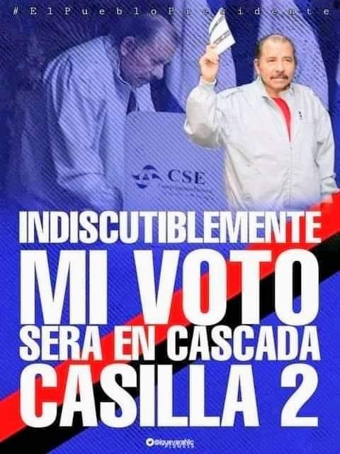 siproesunanleon's tweet photo. Salgamos todas y todos a votar este 7 de noviembre en la Casilla 2 por el comandante Daniel y la cra. Rosario para que junt@s derrotemos la pobreza
#NoviembreVictorioso 
#LeonRevolucion https://t.co/zvvyW9MWVg