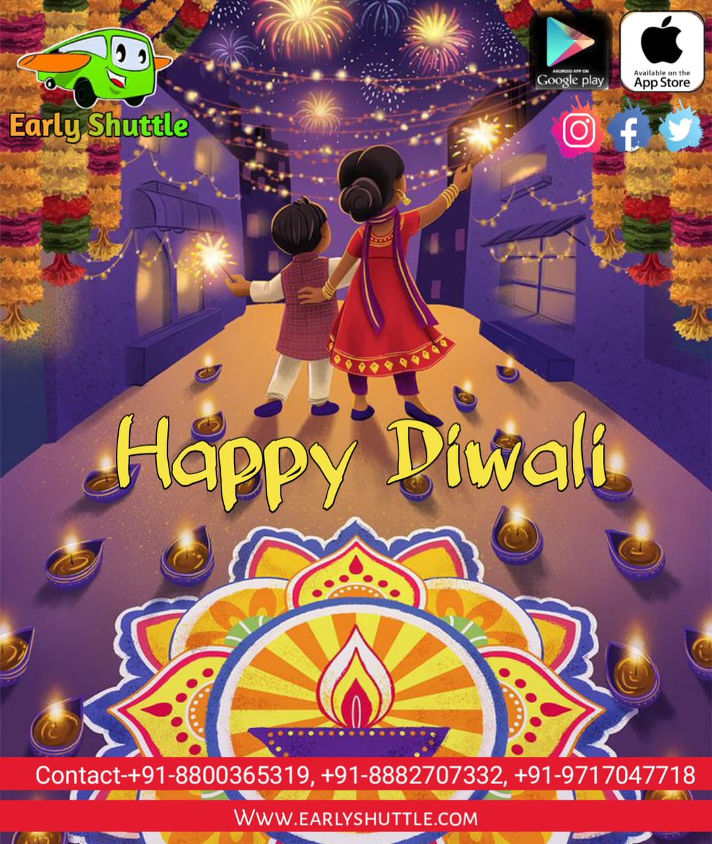 EarlyShuttle's tweet photo. Wishing all early shuttle family a blessed and great happy Diwali
Thanks for being a part of early shuttle family
#दिवाली_भारत_वाली
#Diwali
#Diwali2021
#दीपावली https://t.co/QLvSBbKxOu