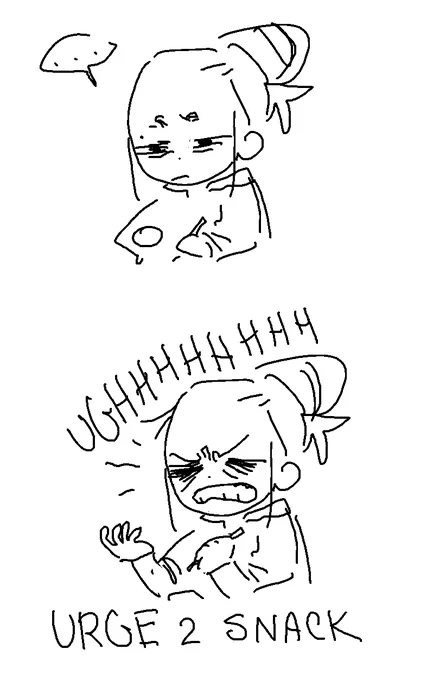 I have the crazy urge to snack while drawing BUT I JUST ATE DINNER SO IM FULL

TRUE SUFFERING 