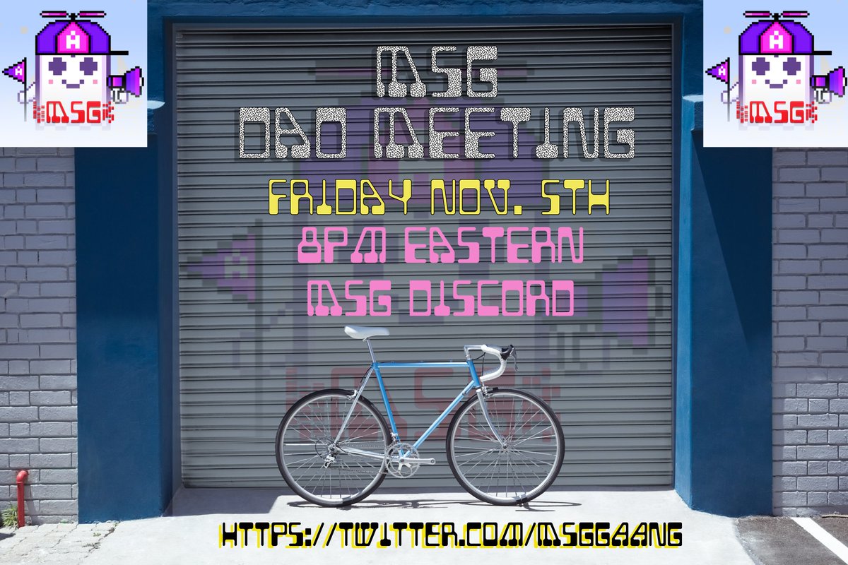 msg13gaang's tweet photo. Citizens of the Reaalm

1. Follow our new twitter: @MSGgaang 

2. Attend our DAO meeting this Friday at 8pm Eastern in our discord.

https://t.co/BHrBa5Mxxw

Dont forget to pet.

#aavegotchi
@aavegotchi https://t.co/LoxPxngxRA