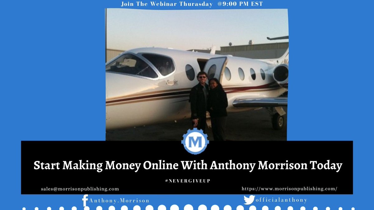 AnthonyMorFan's tweet image. Anthony Morrison's goal is to provide excellent software and cutting-edge marketing training to students through Morrison Publishing LLC.

Join the team morrisonpublishing.com🔗

#AnthonyMorrison #EarnMoneyHome