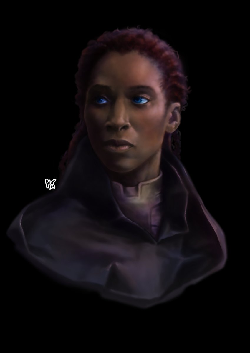 Odomk_'s tweet image. So I made it to a cool stopping point for Dr. Liet Kynes. This character, played by Sharon Duncan-Brewster, is from the 2021 Dune movie, which I really really enjoyed. Hope you like it :) Desert Power 
#art #digitalart