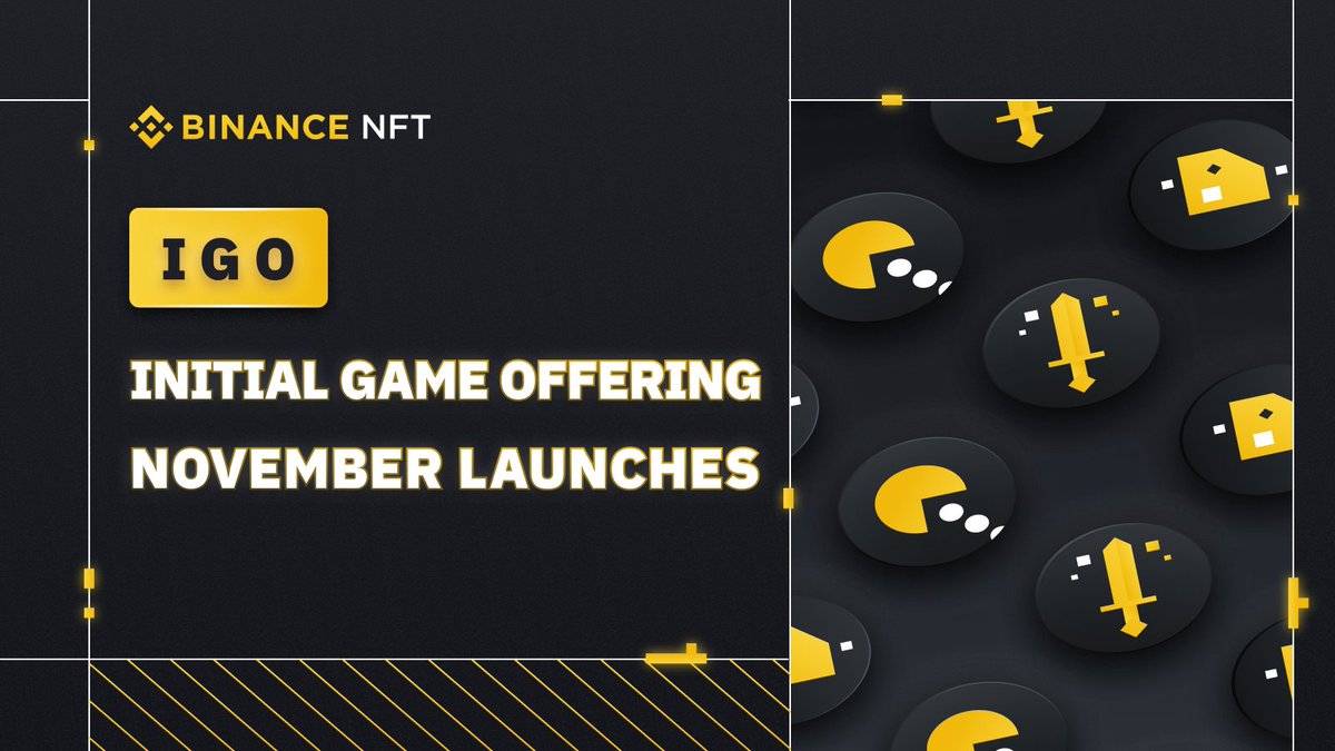 #Binance NFT Launches Initial Game Offering (IGO), Featuring In-Game Assets from Gaming Projects and Exciting Rewards! 

➡️ binance.com/en/support/ann…