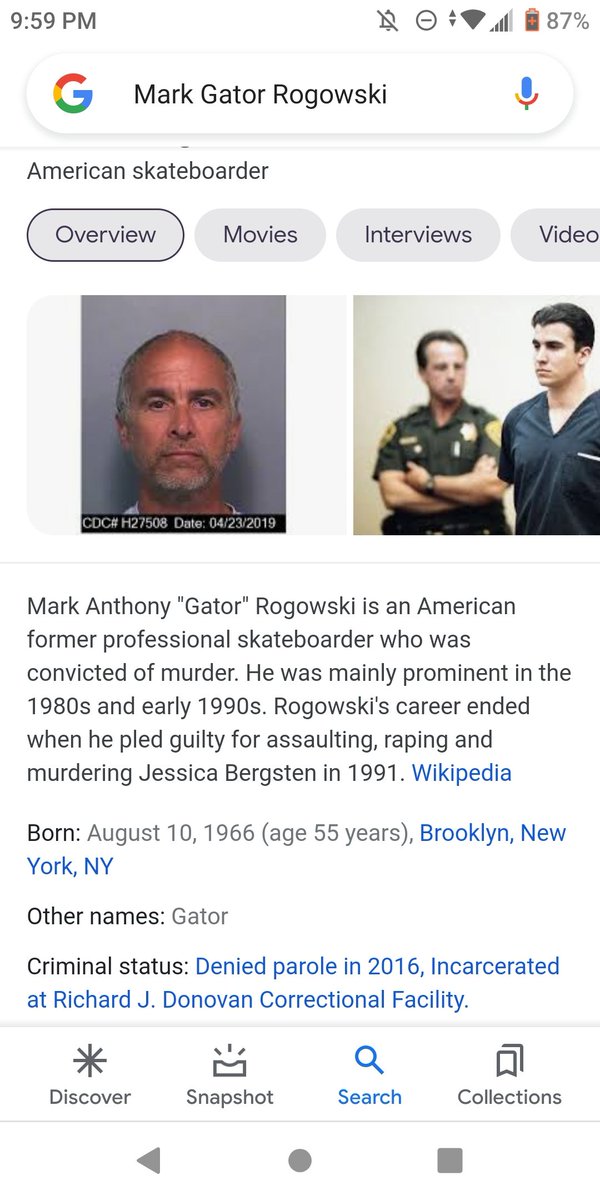 gooduranfan's tweet photo. @48hours I am sending a request for a future episode. Mark Gator Rogowski, the former skateboarder from the 1980s &amp; '90s who kidnapped, tortured, raped &amp; murdered a woman. Would make an intriguing show. Granted parole in 2019, Newsom reversed it https://t.co/3Dw1ERuxxs