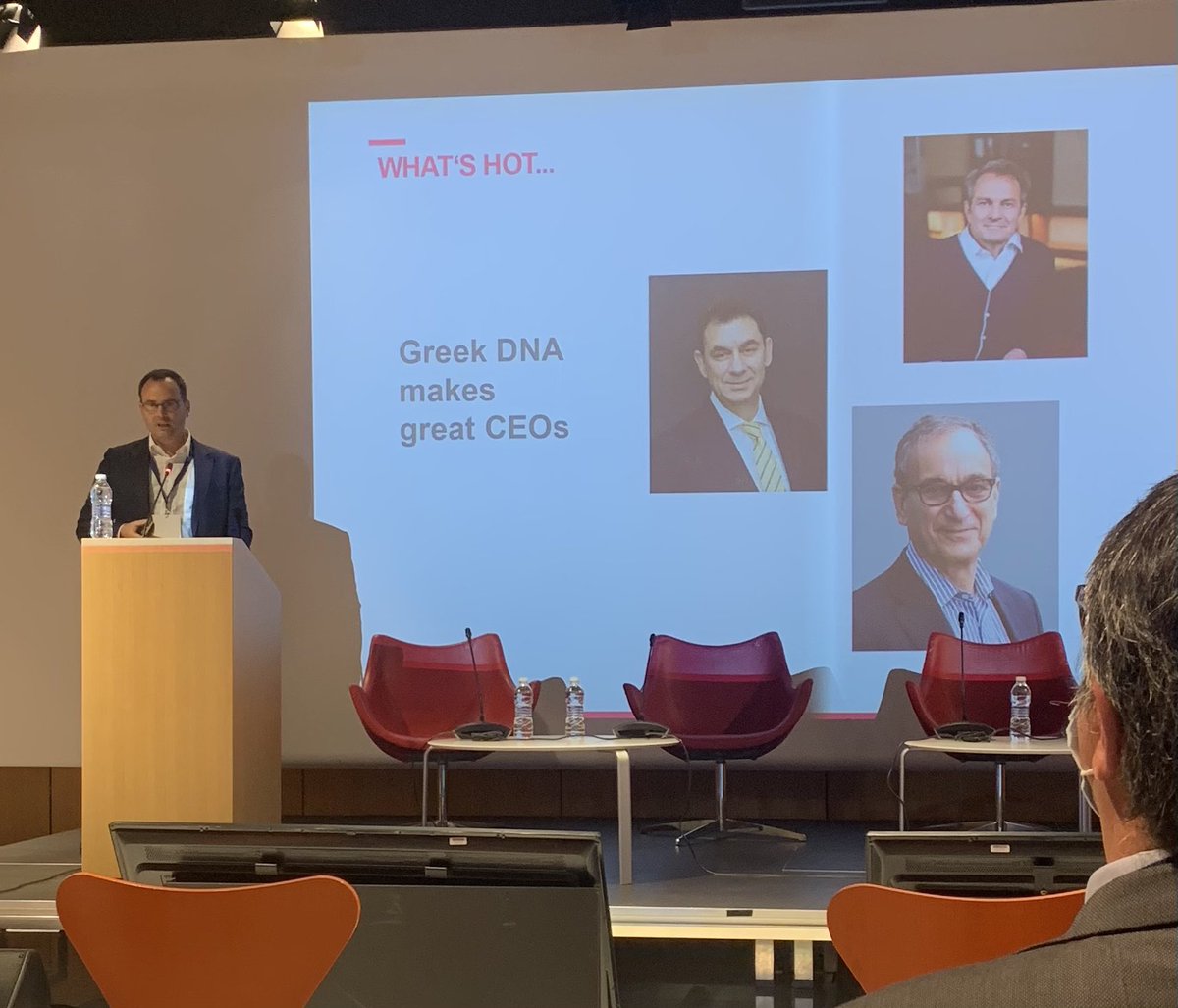 Konstantin Matentzoglu, (CEO Celonic Switzerland) sees a pattern in biomedical field leadership. 🇬🇷 💪🏼

<a href="/AlbertBourla/">Albert Bourla</a>, Michael Vounatsos, George Scangos

📍2nd <a href="/HBioCluster/">HBio</a> Forum