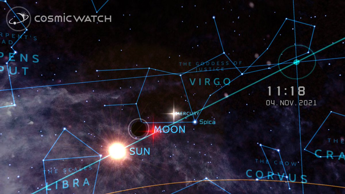 CosmicWatch's tweet photo. It’s new moon🌚! Perfect day to watch the night sky!! Search for the taurids meteor shower!! You might catch some good wishes. #NewMoon #cosmicwatch https://t.co/ONTFcHL7jz