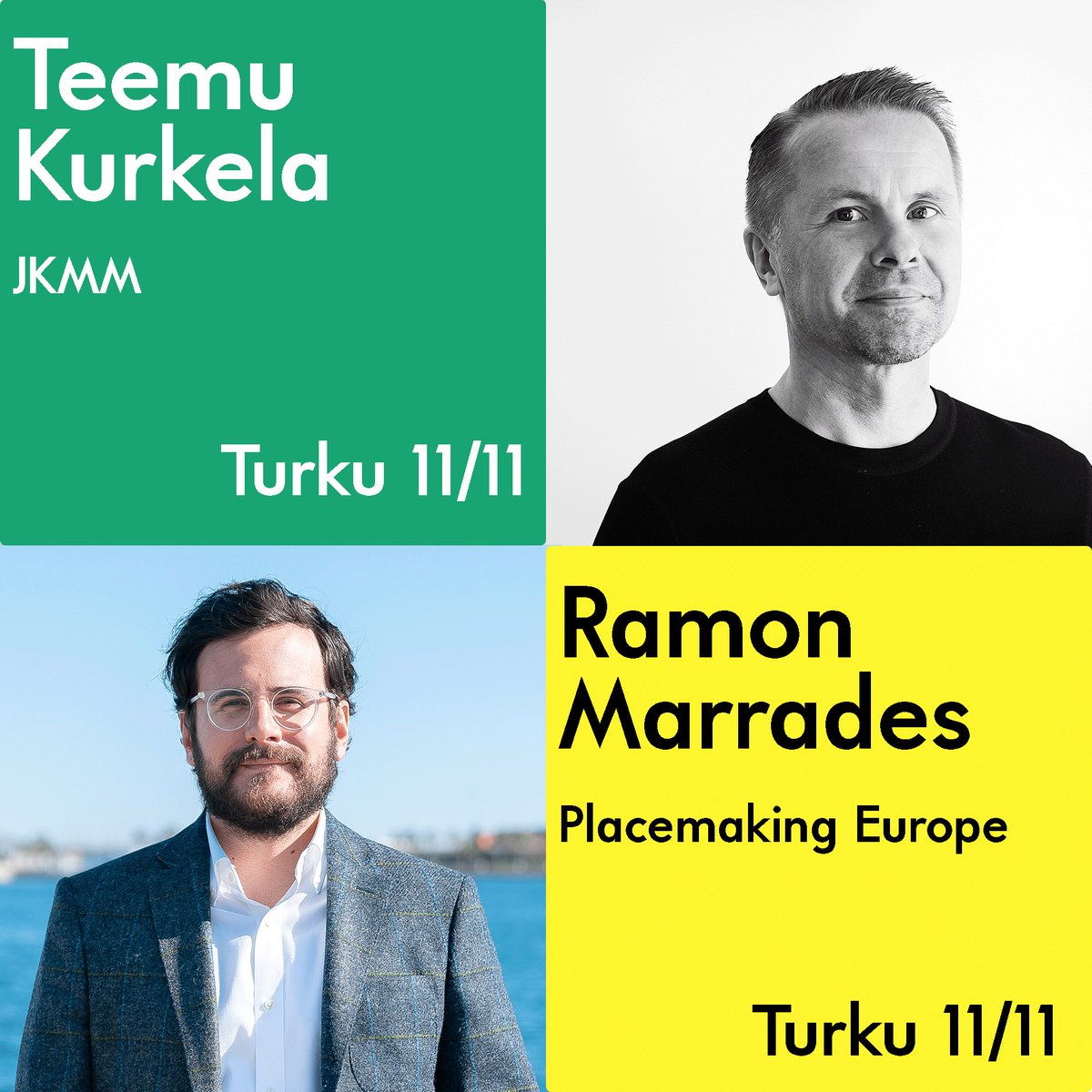 NCitymaking's tweet image. More amazing speakers 🎉 Join us Thu 11 at 9am (EET) online+on-site @JokiTurku to discuss future Turku, architecture &amp;amp; flourishing waterfronts 🌞 Keynotes by @RamonMarrades @placemaking_eu &amp;amp; Teemu Kurkela @JKMMArchitects &amp;amp; many more! Sign up for free 👉 bit.ly/3nYhm17