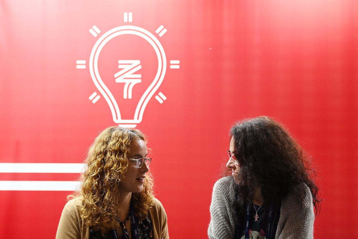 WebSummit's tweet photo. Anything can happen on the event floor 👀 https://t.co/pn9ix1TVTI
