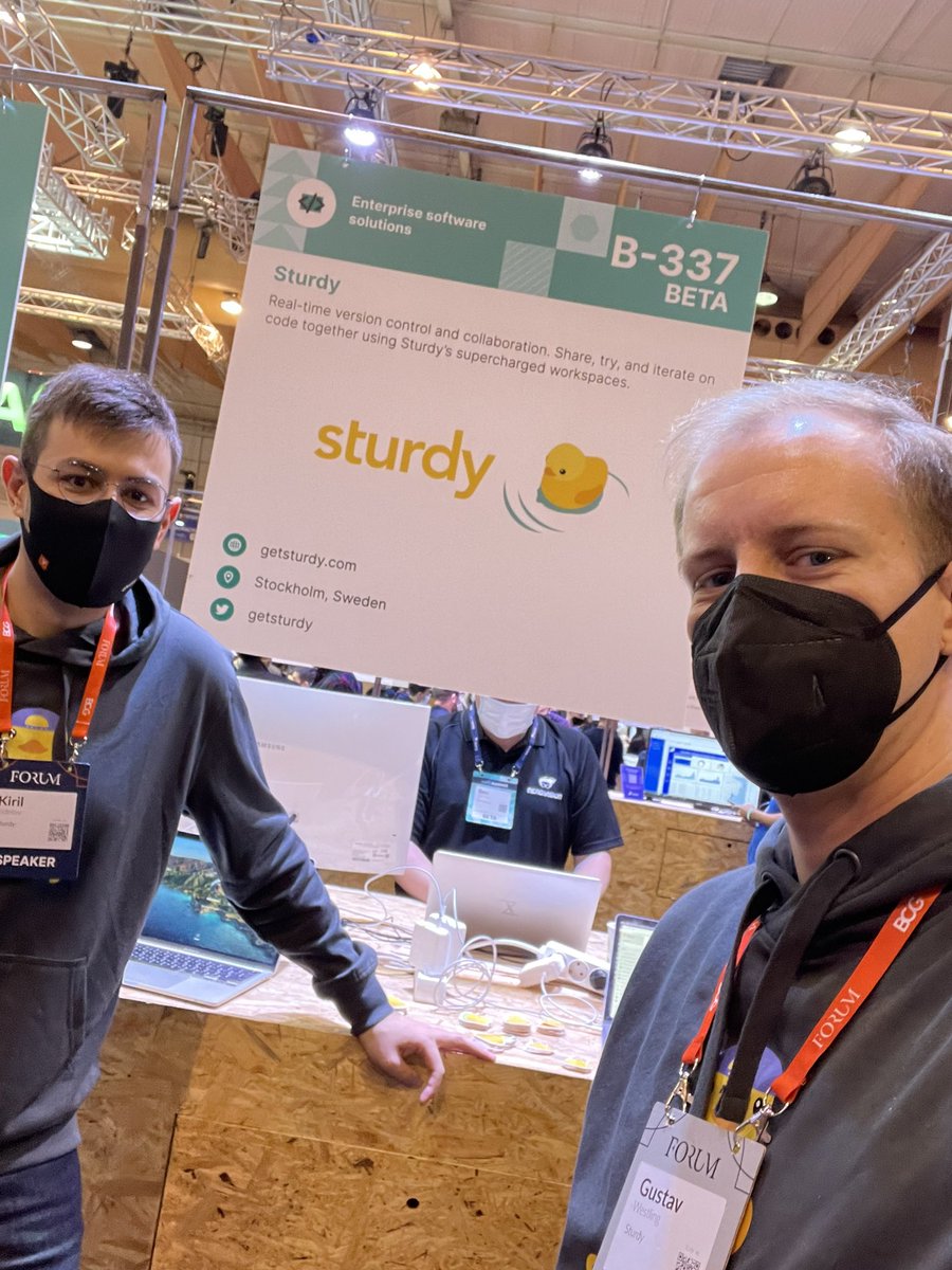 zegl's tweet photo. Come and meet @getsturdy at #WebSummit #WebSummit2021 today! We’re in pavilion 3, stand B-337! 🐥 https://t.co/y9gcB8UVun