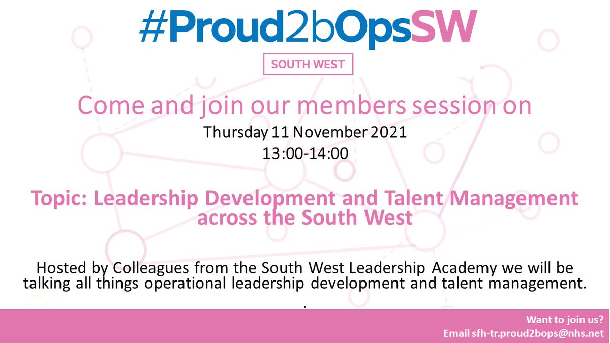 P2bOps_SW's tweet photo. Join us next week for this interactive members session led by colleagues from the South West Leadership Academy, where we will be discussing all things leadership development and talent management. https://t.co/n3Pdkp6JaQ