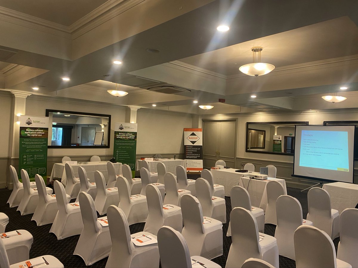 We are all set for the first face to face Hazchem members meeting for far to long <a href="/SketchleyGrange/">Sketchley Grange</a> hotel #networks #Transport #gladtobeback