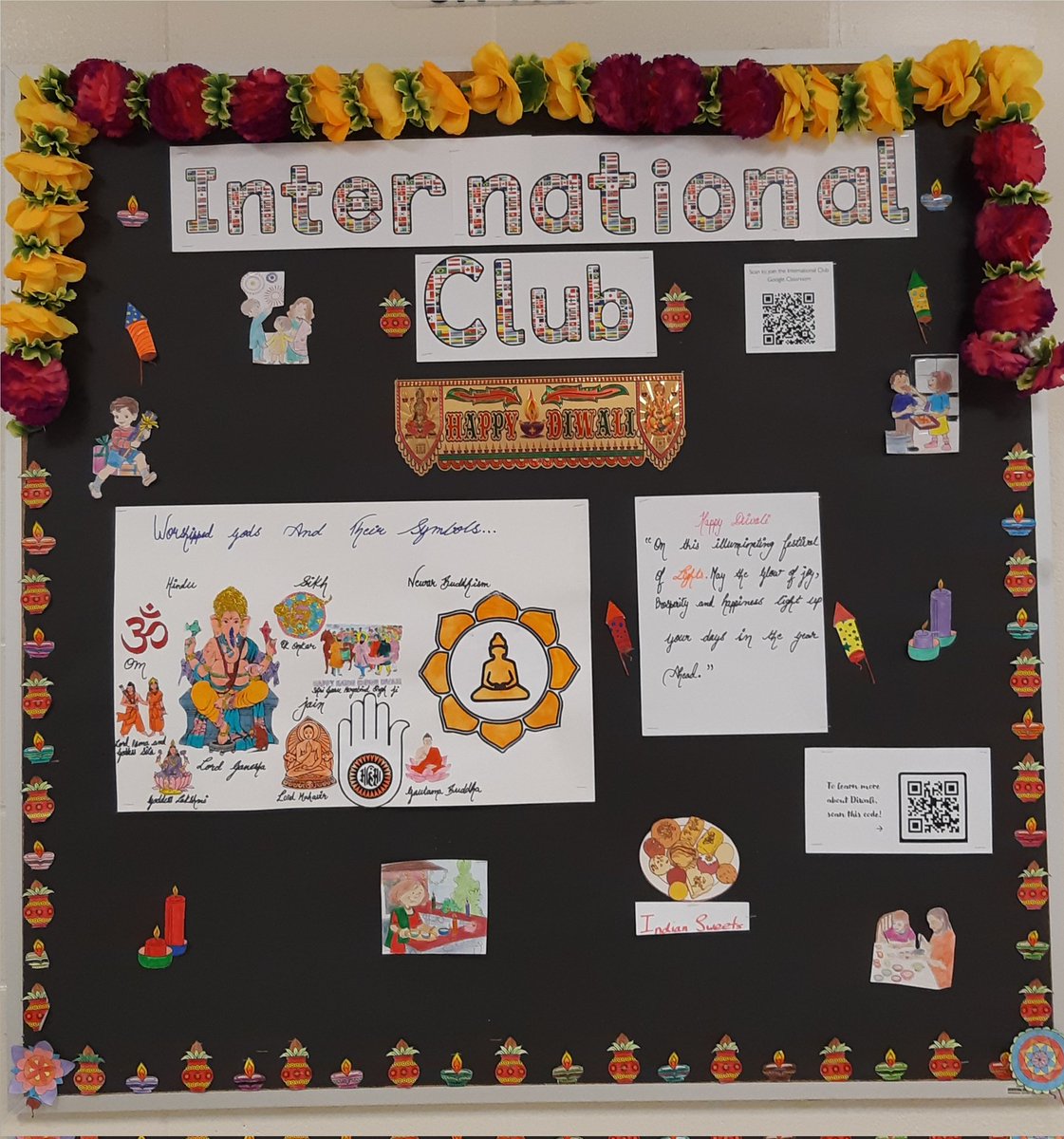 Sra_Laird's tweet photo. Wishing a Happy #Diwali to those who are celebrating,  on behalf of the @MedwayHS International Club! #FestivalOfLights https://t.co/v9l2vA9FsV
