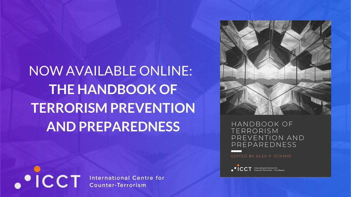 ICCT_TheHague's tweet photo. 📢 Our Handbook of Terrorism Prevention and Preparedness is now available online! This comprehensive overview of the current thinking on alternative approaches to counter-terrorism features work from nearly 40 leading experts in the field.
Read it here: https://t.co/MQChoccmU8 https://t.co/RwZdtI4Xny