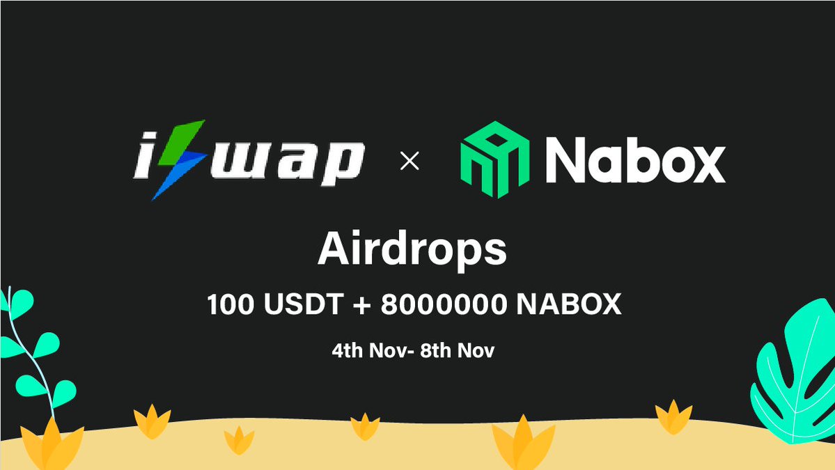 naboxwallet's tweet photo. Collaboration #Airdrop!

🙋‍♂️Follow  @naboxwallet &amp; @iSwapCom
😃#RT,#like,#TAG 5 friends
🤗Join https://t.co/tJdvkX860F &amp; https://t.co/fUqwFUpEbu
👉Install Nabox :https://t.co/pFJBslKVjv
✍️Form: https://t.co/nurYydogC5  

#AirdropCrypto #Giveaways #BSC #OKEx #cryptogiveaway #ISWAP https://t.co/ilQPnD9AAb