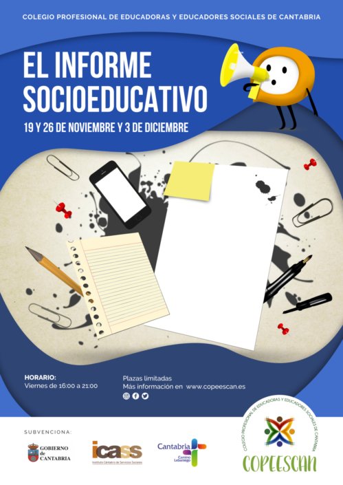 copeescan's tweet photo. NUEVA FORMACIÓN: El informe socioeducativo
19 y 26 de noviembre y 3 de diciembre de 16:00 a 21:00 de manera virtual.
GRATUITO. PLAZAS LIMITADAS.
Inscripciones y más información en ⤵️
https://t.co/aDOCXqfDpa
¡Vívelo en primera persona, que no te lo cuenten! ¡Disfrútalo!
#COPEESCAN https://t.co/yR7oDhcZFN