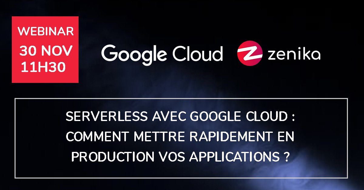 ZenikaIT's tweet photo. [SAVE THE DATE] Serverless avec @GoogleCloud_FR : Comment mettre rapidement en production vos applications ?
@ThibaultRuaro et @jlandure répondront à cette question le 30 novembre à 11h30 !
Ça vous intéresse ? Inscrivez-vous dès maintenant 👉 https://t.co/xgeQ4xvdzn https://t.co/CJxVbGAeOr