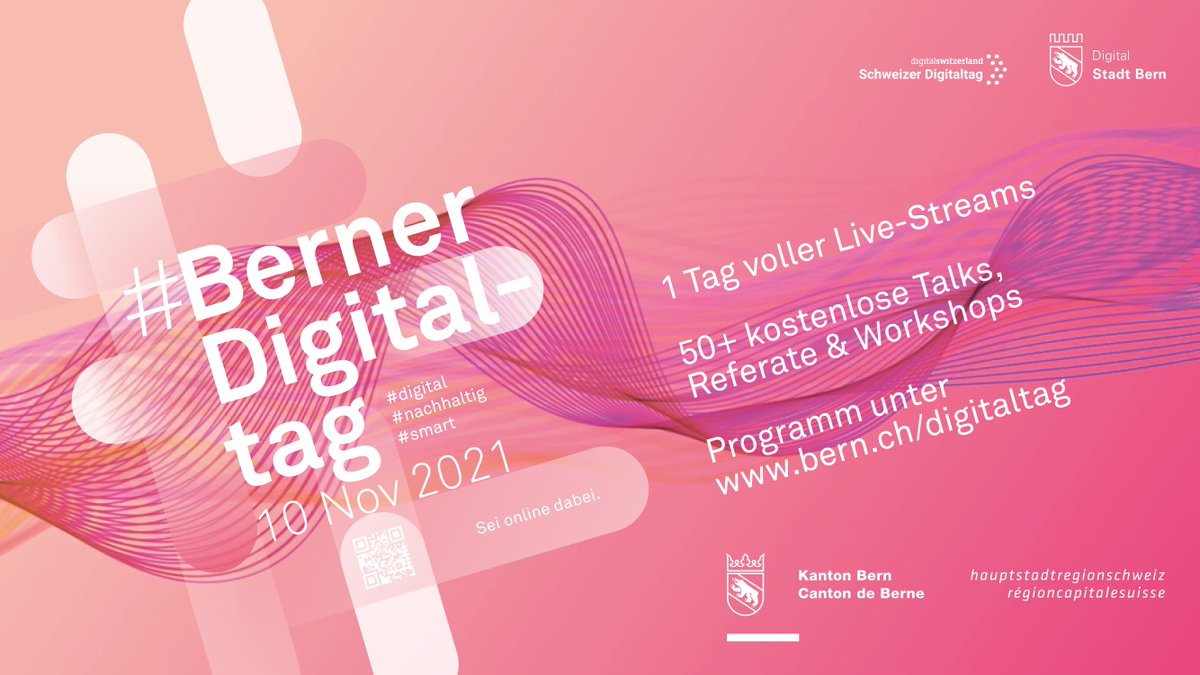 kanton_bern's tweet photo. #BernerDigitaltag
Nächste Woche ist Berner Digitaltag! In über 50 Talks und Referaten werden unterschiedlichste Facetten des digitalen Wandels beleuchtet. Unter anderem zeigt der Kanton auf, welche Prioritäten er in der Digitalpolitik setzt.
➡️https://t.co/gV6rlfQRZi
@Bern_Stadt https://t.co/cs7AUyngX0